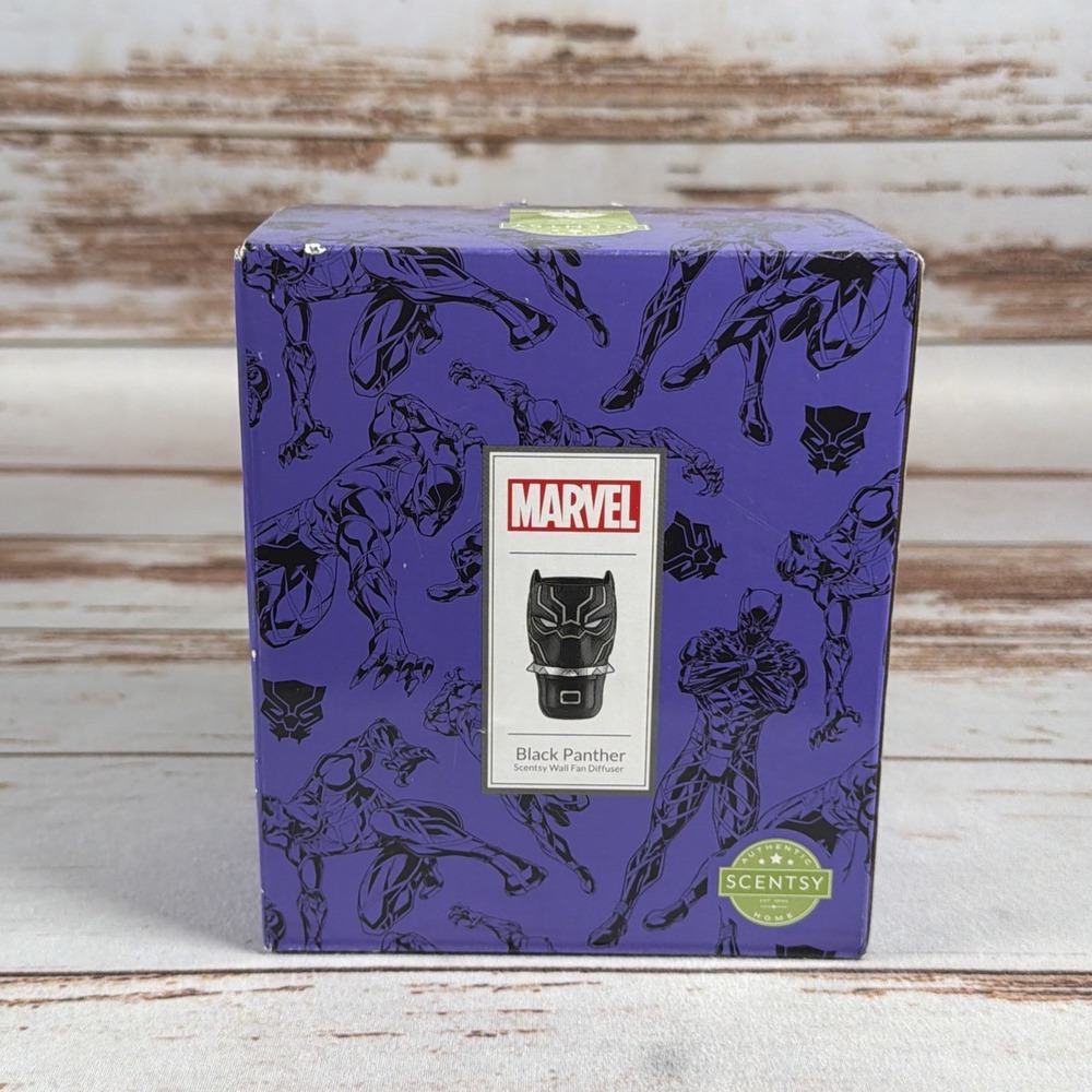 Marvel Black Panther Scentsy Wall Fan Diffuser Plug-In Nightlight NIB 70062